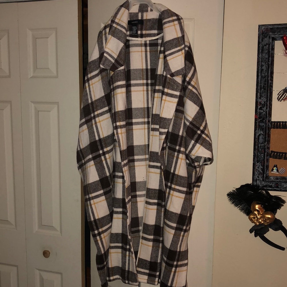 Plaid cape
